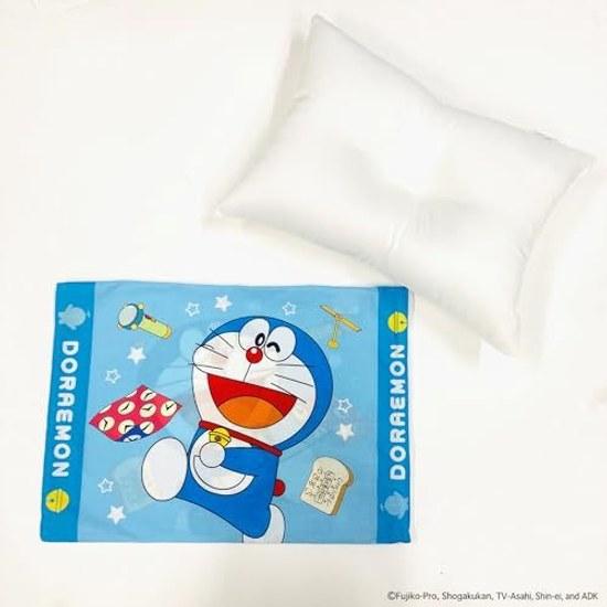 MORIPiLO çocuk yastığı Doraemon cilt dostu kılıf %100 pamuktan yapılmıştır. pamuklu yıkanabilir alçak profilli yaklaşık 28x39cm (Doraemon gizli aletleri).
