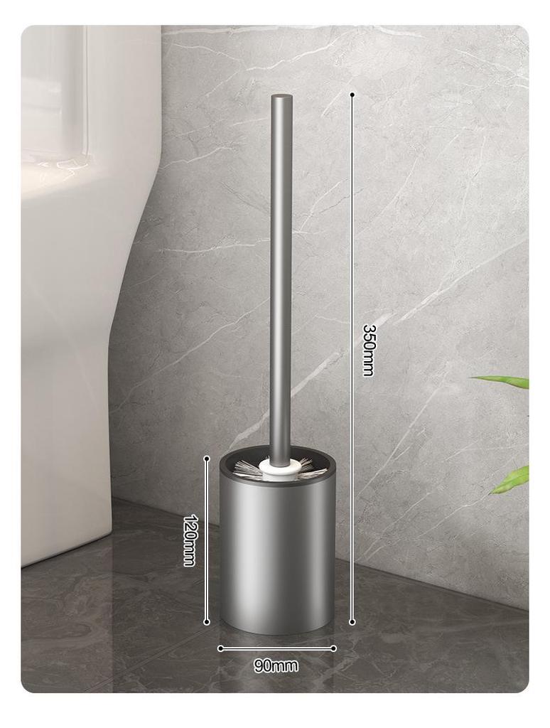 Stanzfreie Badezimmer-WC-Bürste mit variablen Winkeln