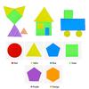 Montessori Translucent Geometric Puzzle Kids Toys Rainbow Blocks DIY Thinking Game Sensory Education Learning Light Table Toys