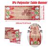 Christmas Table Runner Christmas Party Decoration 2025 Xmas Santa Claus Snowman Table Runner Navidad Natal New Year Gift 2026