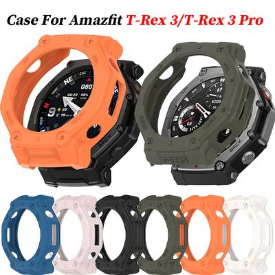 TPU Schutzhülle für Amazfit T-rex 3 Smartwatch Armbandabdeckung Weicher Silikon Stoßfänger für Trex 3Pro 48 Schutzschale Zubehör