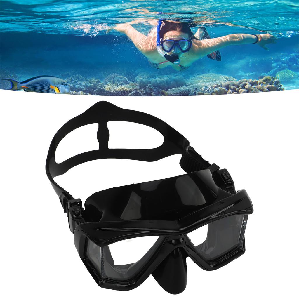 Snorkel Diving Glasses Waterproof Prevent Fog UV Tempered Glass Snorkeling Goggles for Adults Men Women