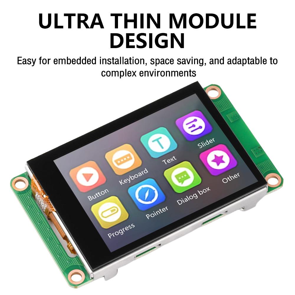 2.4 inch 320x240 TFT Intelligent Display Screen No Touch/Resistive Capacitive Touch Ultra Slim Embedded LCD Module SPI Port