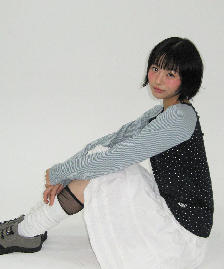 SOME PLACE Star Stripe Mix Embroidered Raglan Long Sleeve Boat Neck T-Shirt _ 2 Colors