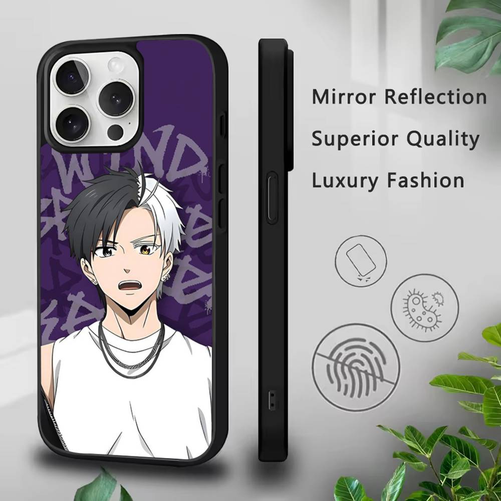 Anime W-Wind B-Breaker Phone Case For iPhone 17,16,15,14,13,12,11,Pro,Max,Plus,Mini,SE4,E Magnetic Magsafe Wireless Charging