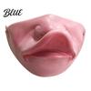 Lightweight Holiday Prank Adults Scary Halloween Face Half Gear Latex Masque for Horror Party Funny Character Adults with Elastic
