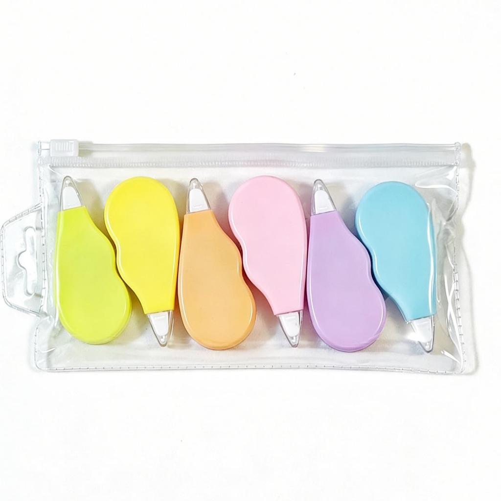 Mini Macaron Heart Eraser: Cute Silent Correction Tape for Students