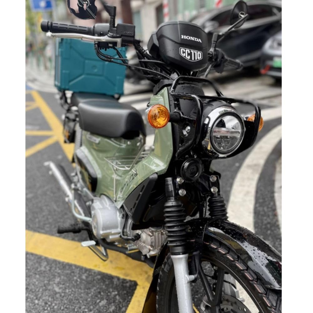 Rear Carrier for Honda Super Cub and Cross Compatible with Honda JA60 and JA44 Carrier Top Includes Cargo Hooks Cub, Up-Flat Cases, (Aftermarket Part)