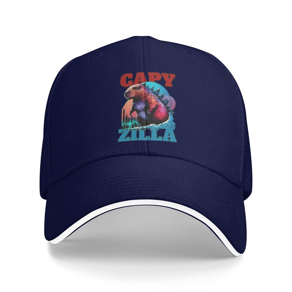 Capyzilla Capybara Baseball Cap  Men Women Custom DIY Trucker Hat Summer Fitted Retro Hiking Fishing Hot Sale Baseball Caps
