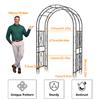 Buiten Metalen Boog voor Klimplanten Heavy Duty Bruiloft Arch Achtergrond Stand