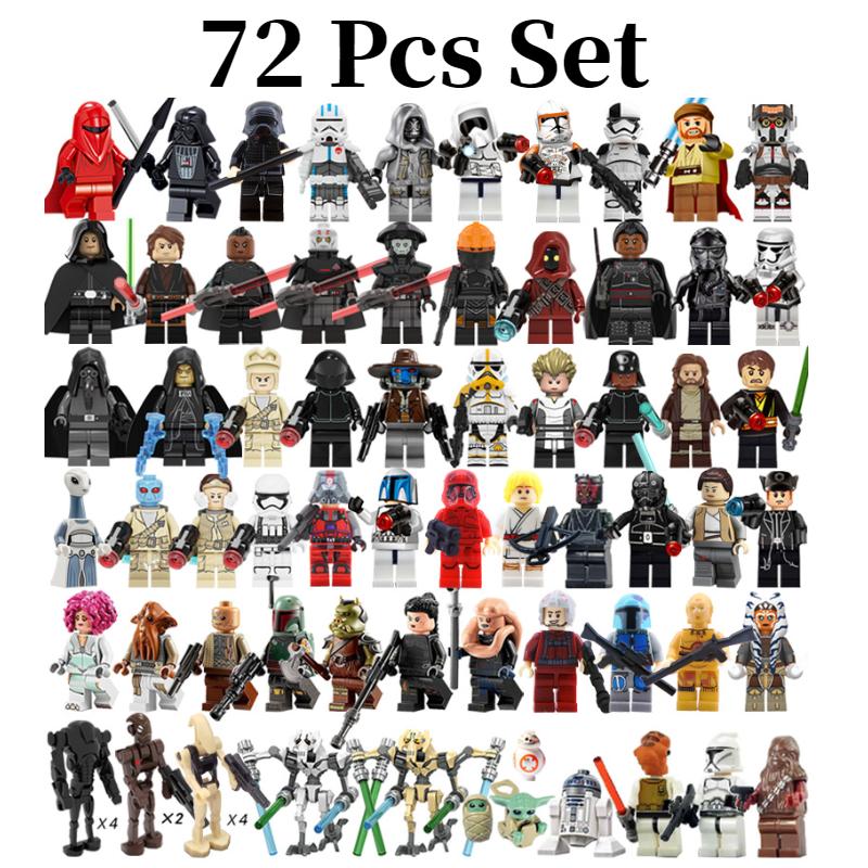 

Войны 72 шт. Звезда Люк Йода Минифигурки Строительные блоки Сделай сам Пазл Игрушки Подарки Дети