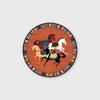  Disney Horse Ethnic Style Circular Floor Mat Living Room Sofa Bedroom Rug Light Luxury Anti Slip Carpet Home Decoration