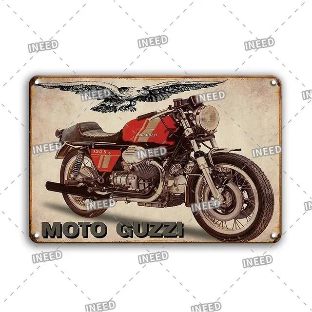 Vintage Motorcycle Metal Tin Sign Poster  Retro Wall Decor for Garage Home Room  INEED Metal Plate Accessories  Stickers
