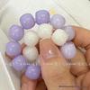 Xiaohongshu Style Soft Gradient Pink Bracelet for Students: Ice Transparent Finger Wrap Around Beads - Perfect for Gifting Besties.