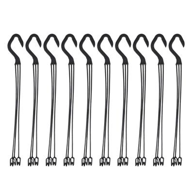 MAGICLULU Planter Hooks, Hanging Plant Pot Holders, Plastic, for Indoor and Outdoor Use, Garden and Balcony, Set of 10
