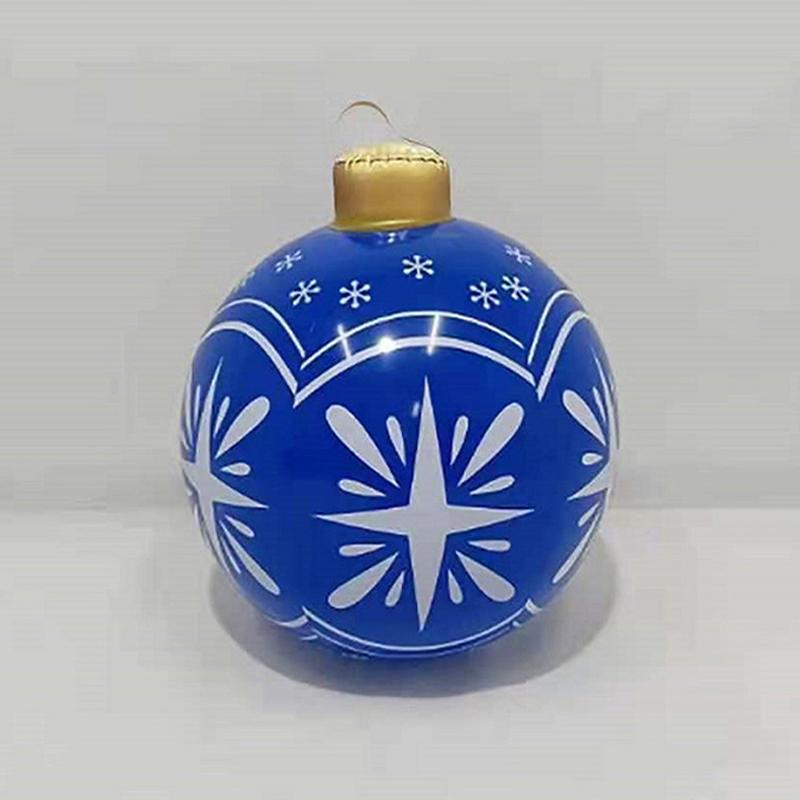 Weihnachten Aufblasbare Dekoration Ballon Drucke Handwerk Spielzeug Ball Festlichen Spaß Im Freien 60Cm
