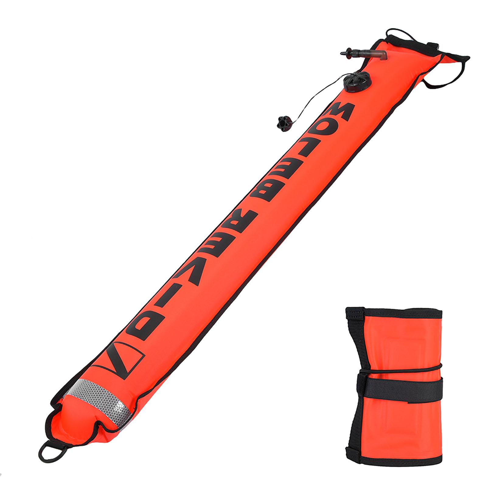 T High Visibility Inflatable   Diving SMB   Signal Marker   (Red)