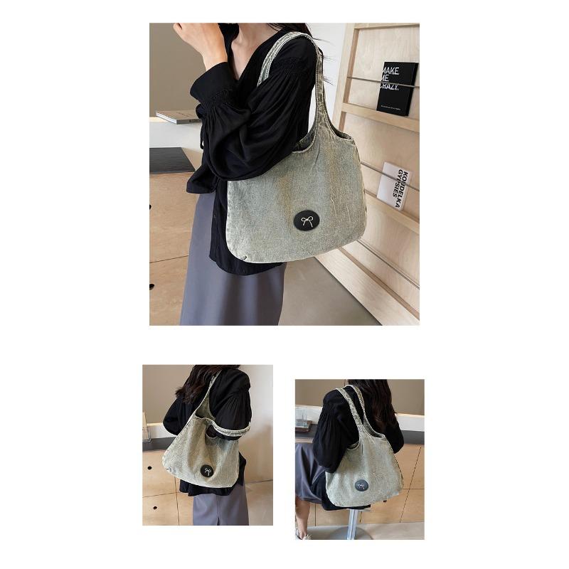 Casual and Versatile Denim Handbag for Women, 2025 New Fashionable and Stylish Large Handbag