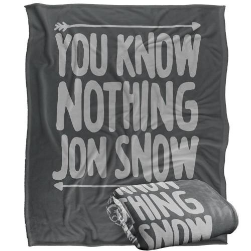 Game Of Thrones You Know Nothing Blanket