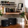 Foldable LP Record Organizer Cotton Linen Fabric Storage Boxes Vinyl Record Storage Boxes  for Home