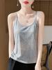 Trendy Summer Spaghetti Strap U-Neck Solid Sleeveless Women's Fashion Vest