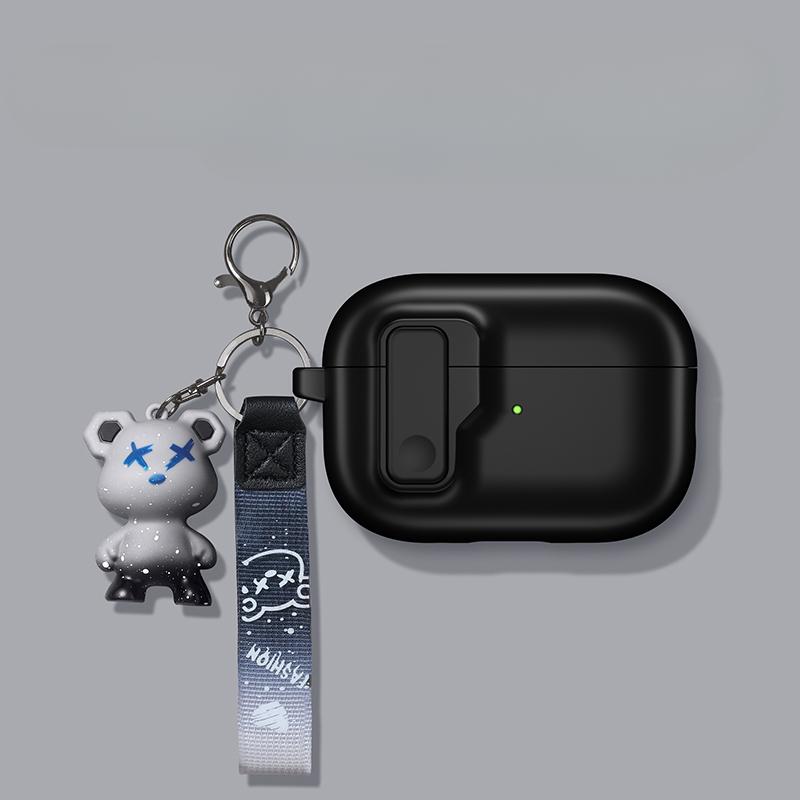 For Airpods 4 Earphone Shockproof Case Automatic Switch Secure Lock Protective Silicone Cover for Apple Airpods4 Accessories