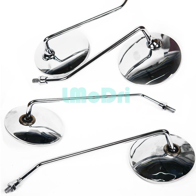 LMoDri 2 Teile/Paar Universal Motorrad Rückspiegel Runde Form Rückspiegel Für Motorrad Mit 8mm
