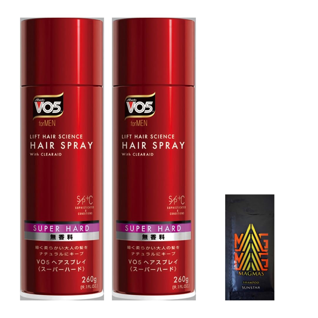 

VO5 For Men Hair Spray 260g [Super Hard] Unscented (2 bottles) + Bonus Item