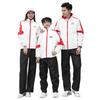 2022 Casual Spring & Autumn Chinese Trend Fitness Set for Men, Women, & Children - Flag Print Sportswear for Martial Arts Coaches