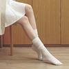 Berry See-through Ribbed Knee Socks 4 Colors