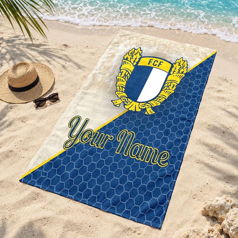 FC Famalicao Custom Name Beach towels also serve as bath towels summer essential a musthave for the outdoors the beach and the pool