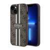 Guess 4G Printed Stripes Magsafe - Etui Iphone 14 (Brązowy)
