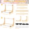 1 Set Wooden Cross Stitch Lap Stand Adjustable Embroidery Hoop Stands Cross Stitch Scroll Frame for Embroidery Sewing Supplies