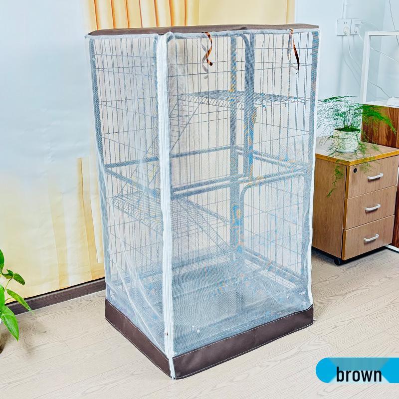 

Двухслойный сетчатый чехол для клетки кошки: Защита от комаров, дождя, ветра и солнца 61x45x66 cm