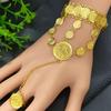 Trendy European American Hand Chain Bracelet Ring Combo for Women