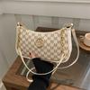 Chic Vintage French Inspired Crossbody Bag for Women Adjustable Detachable Strap Foldable Purse with Secure Zipper Travel Purse