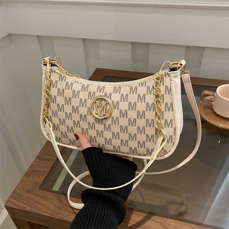 Chic Vintage French Inspired Crossbody Bag for Women Adjustable Detachable Strap Foldable Purse with Secure Zipper Travel Purse