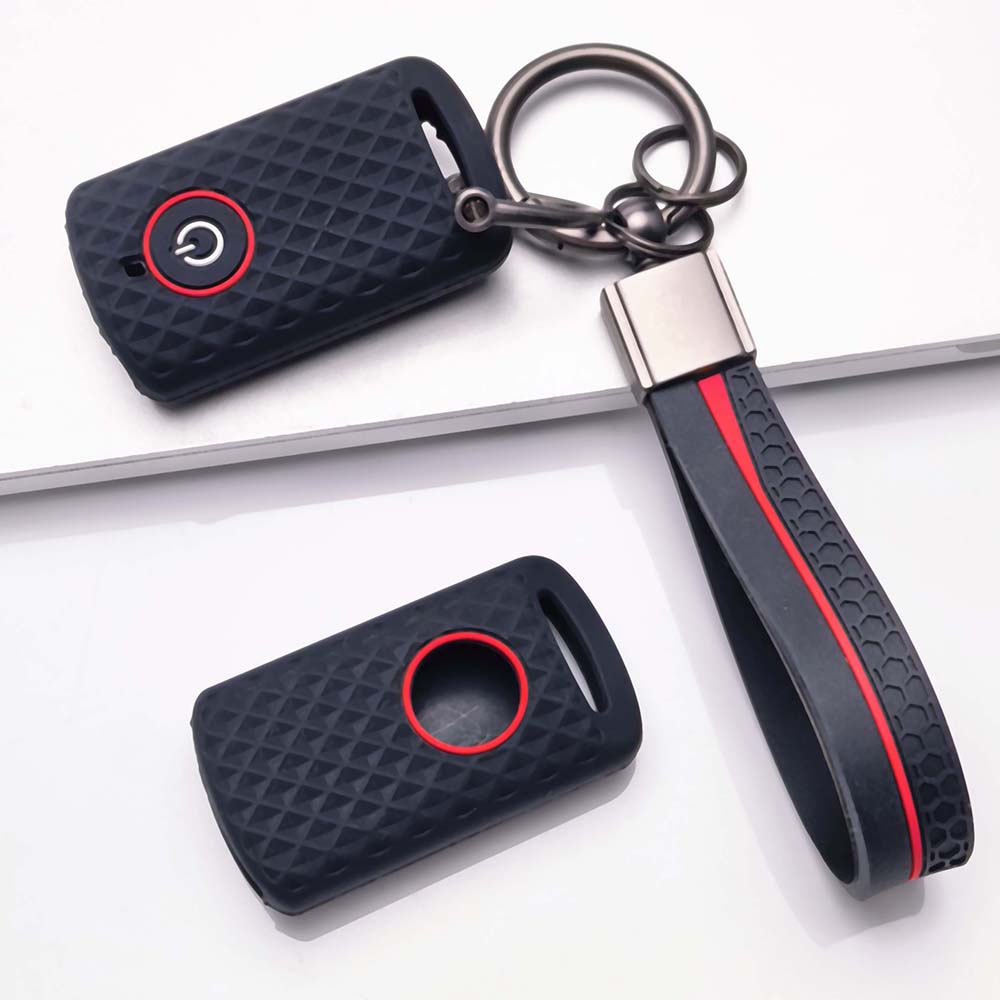 Anti-Slip Silicone Key Cover For Yamaha NMAX 155 XMAX 300 Aerox NVX 155 Keyless Remote Key Fob Protector