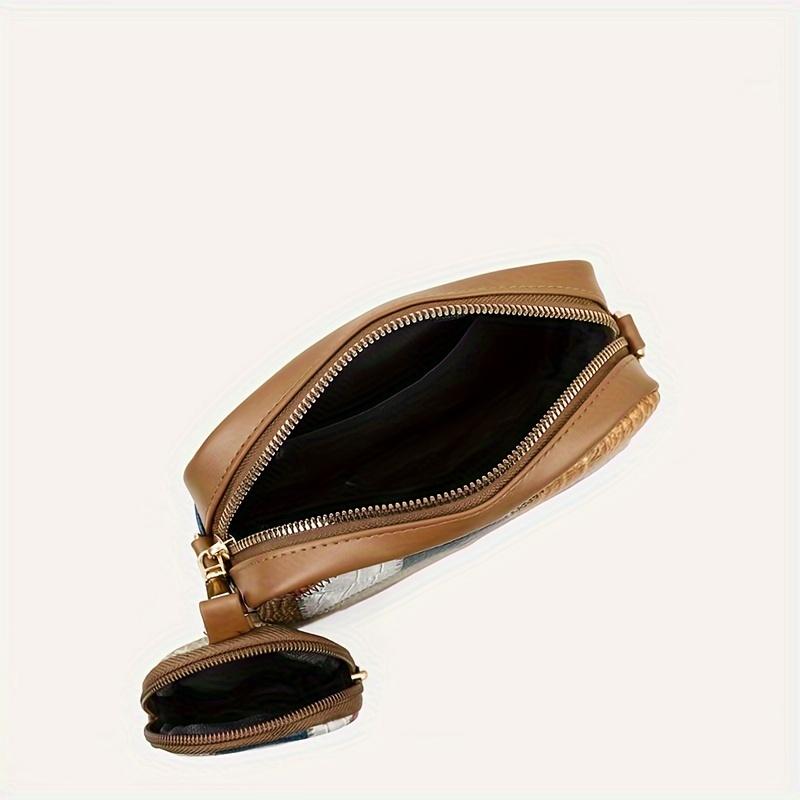 Сумка через плечо с ромбическим узором — фото 12