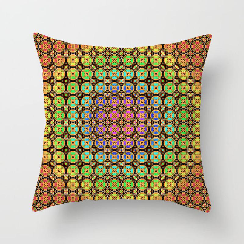 New Mandala Geometric Blue Cushion Covers Hot Boho Decorative Polyester Pillowcase Modern Fashion Art Couch Throw Pillows Cover