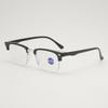 Half Rim Reading Glasses Smart Zoom Anti Blue Light Eyeglasses Lightweight Semi Rim Presbyopic Glasses For Daily Reading Use