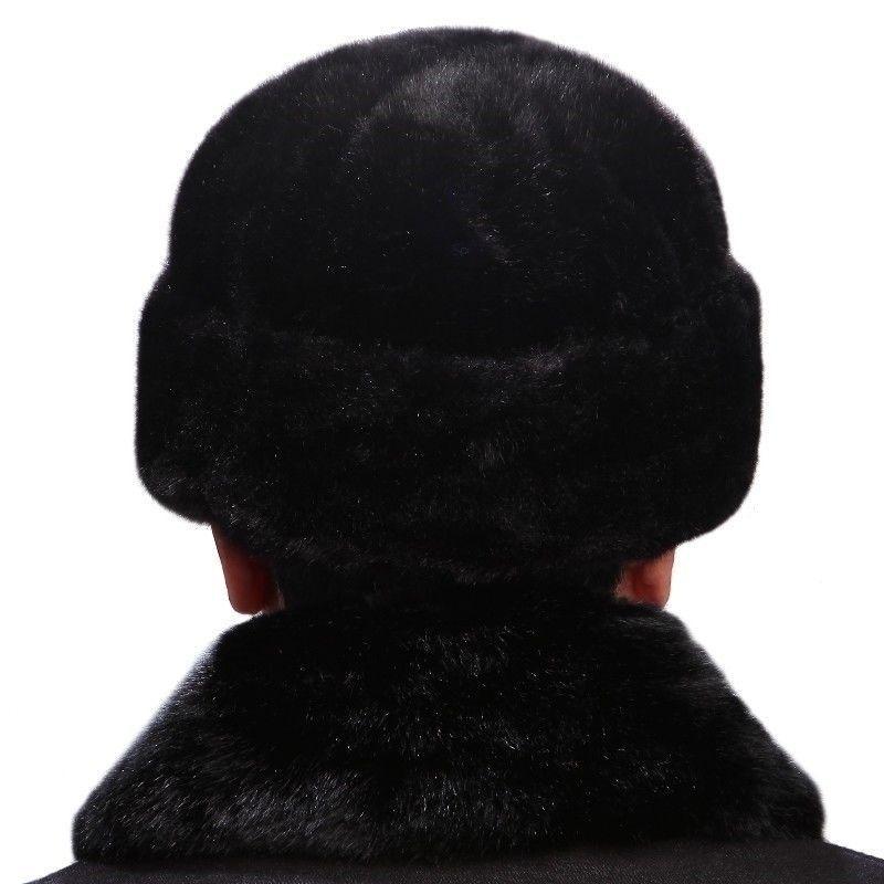 WTEMPO Men's Autumn Winter Outdoor Cycling Skiing Hats Windproof Cold-proof Warm Bomber Hats Couple Faux Fur Ear Protection Plush Hats