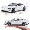 Bburago Escala Porsche Taycan Turbo S Blanco Modelo Diecast Acabado WT 1/24 / Coche, Producto, 18-21098
