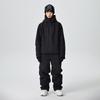 Outdoor Ski Suit for Men and Women Windproof Baggy Snow Suit Hooded Ski Jacket and Pants Set Waterproof Breathable Loose Fit Warm Snowboarding Suit