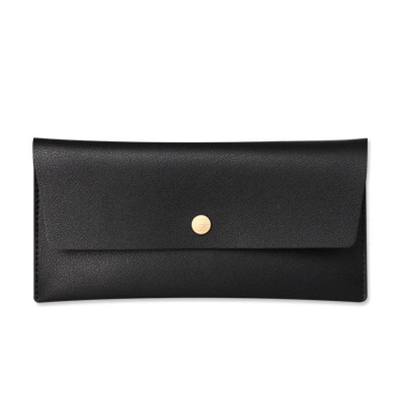 Sofort verfügbar Koreanischer Stil Damen Mehrfarbige Leder-Clutch & Münzbörse mit Kartenhalter