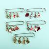 Claus Christmas Tree Lapel Pin Brooches Christmas Brooch Jewelry Accessories Christmas Buckle Pin