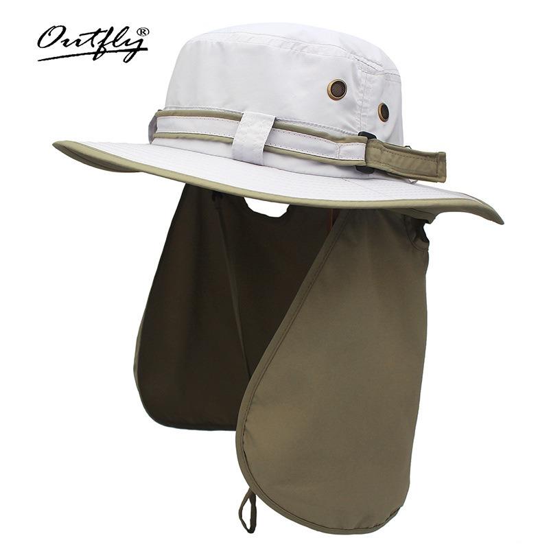 Sunscreen comfortable neck bucket hat spring and summer outdoor UV protection round edge hat travel hat women's tea picking hat