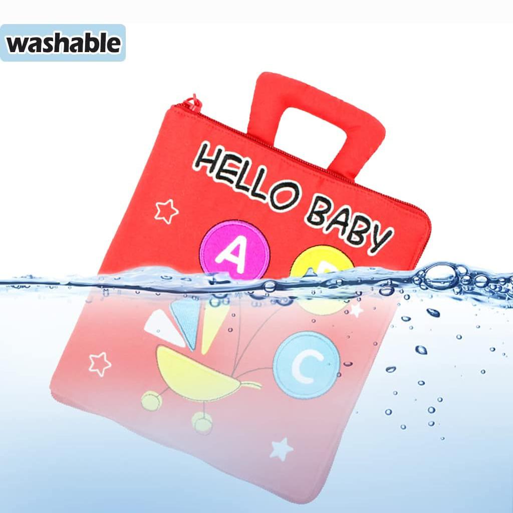 Yürümeye Başlayanlar için Sessiz Kitap Taşınabilir Bebek Yumuşak Etkinlik Kitabı Toksik Olmayan Erken Öğrenme Temel Yaşam Becerisi Oyuncak