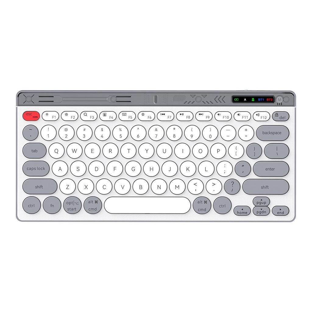 Rechargeable Universal Wireless Bluetooth Scissor-Switch Keyboard for Laptop, Desktop, Tablet, and Phone