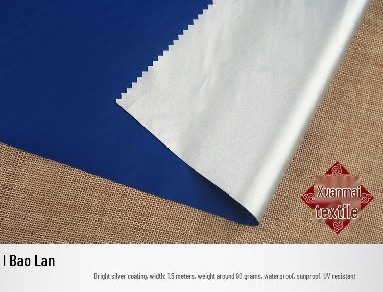 210T Silver-Coated Waterproof Dust Cover Fabric for Car, Tent, and UV Protection.